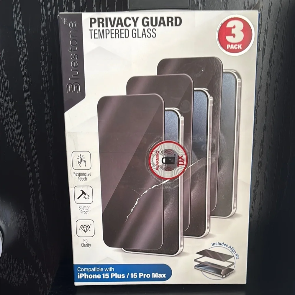 Bluestone Privacy Guard Tempered Glass for iPhone 15 Plus/Pro Max